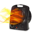 Brentwood 1500-Watt Portable Electric Space Heater and Fan in Black-0